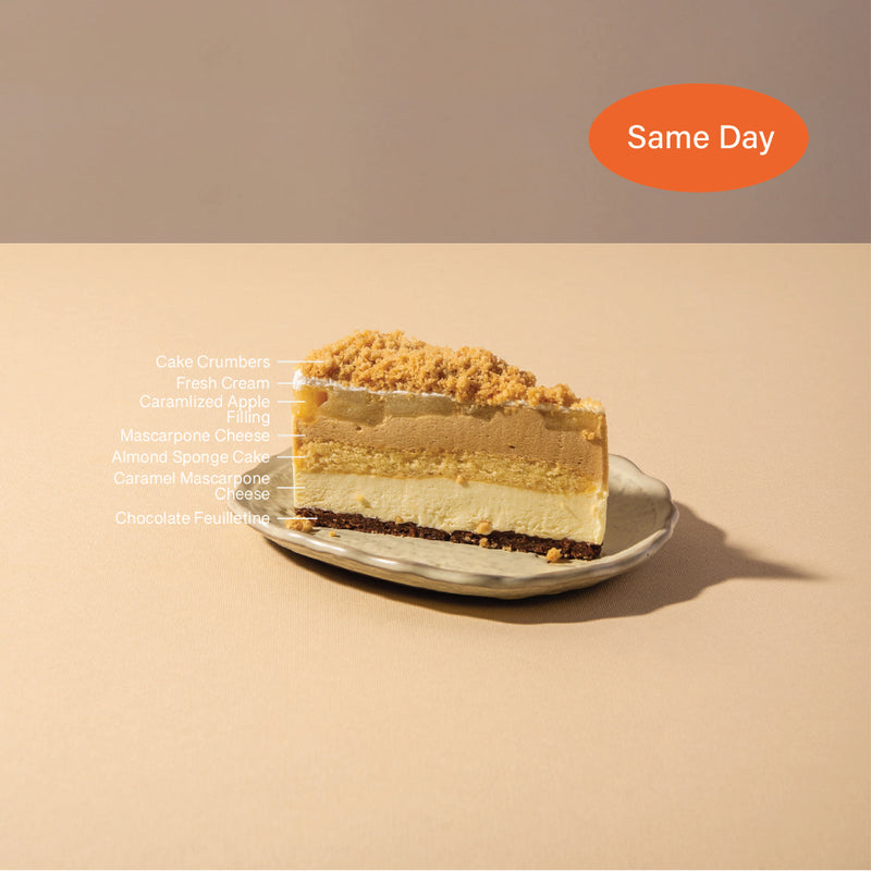 Load image into Gallery viewer, Apple Crumble Cheesecake Slice (Get It Today!)
