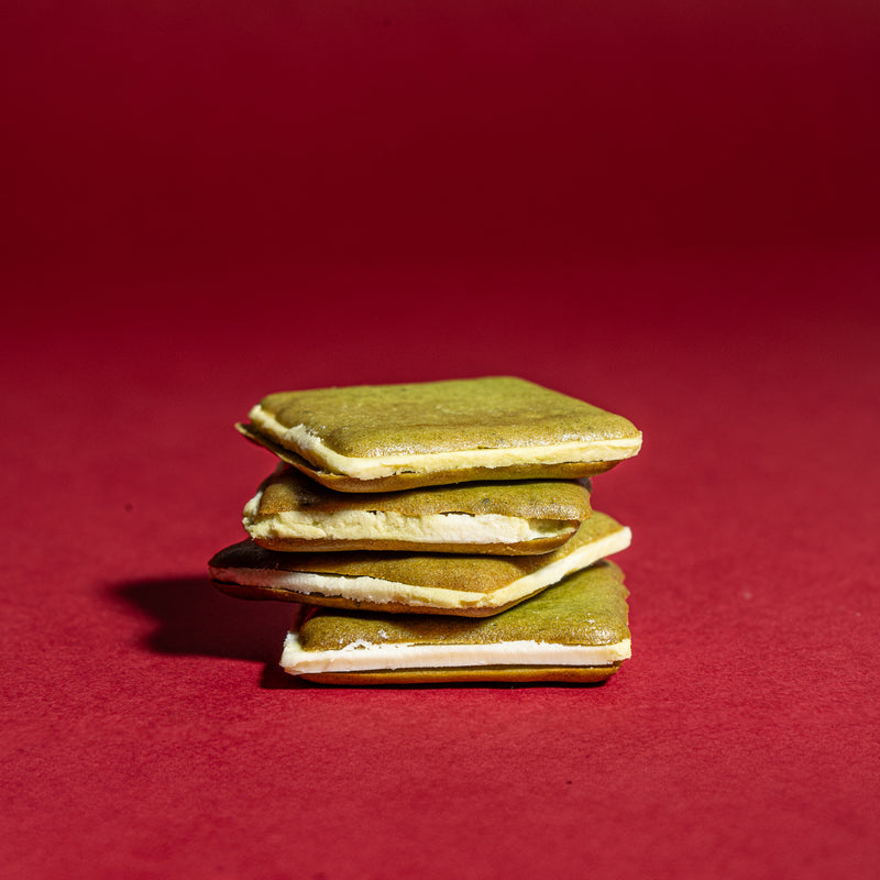 Load image into Gallery viewer, Matcha Yuzu Sandwich Cookies
