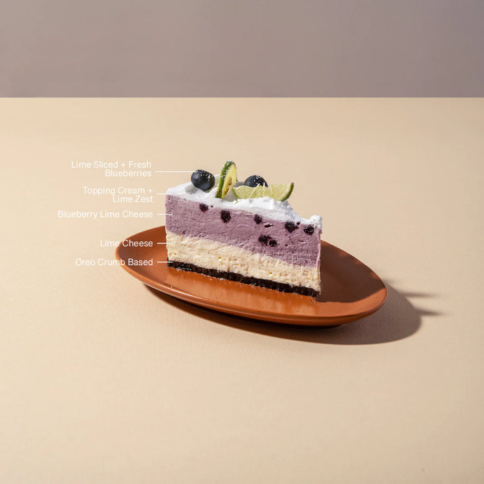 Blueberry Lime Cheesecake (Sliced Cake)