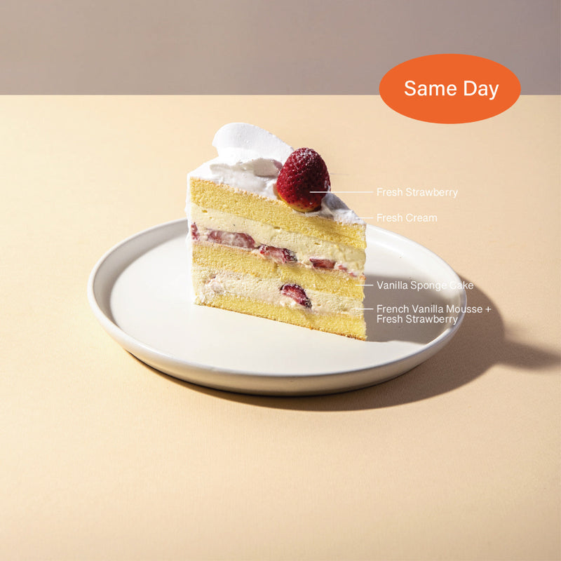 Load image into Gallery viewer, Korean Strawberry Shortcake Slice (Get It Today!)
