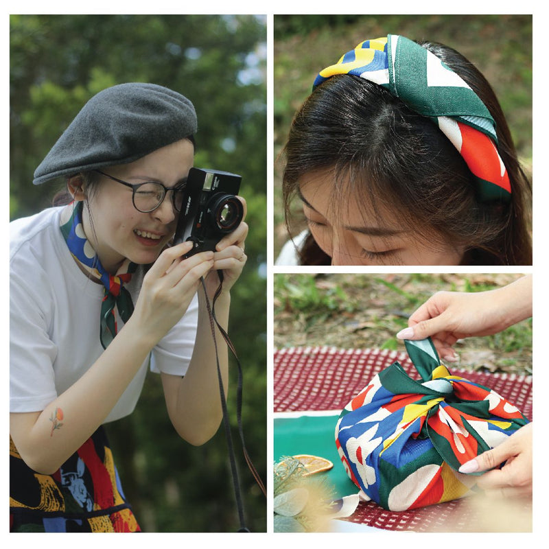 Load image into Gallery viewer, Kooky Cream x Salang Design Scarf
