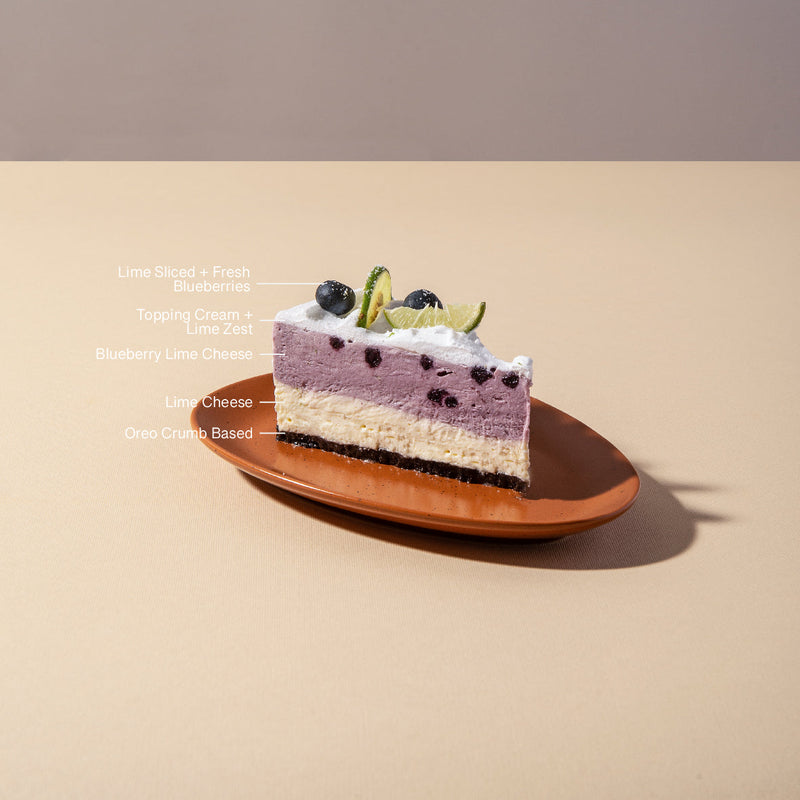Load image into Gallery viewer, Blueberry Lime Cheesecake
